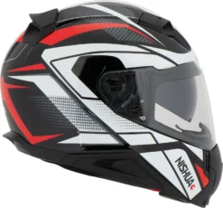 Nishua NTX-5 Full-Face Helmet -Motorcycle Riding Protection 0f.47.46.D1NishuaNTX5SchwarzWeissRot21714641020