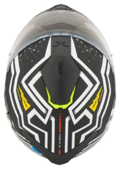 Nexx SX.100 Enigma Full-Face Helmet -Motorcycle Riding Protection 28.8f.86.D4NexxSX100HelmMattSchwarzWeiss21539741020