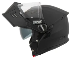 Simpson Darksome Flip Up Helmet -Motorcycle Riding Protection 32.28.f3.D1SimpsonDarksomemattschwarz217256