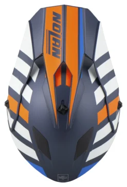 Nolan N53 Cliffjumper Motocross Helmet -Motorcycle Riding Protection 37.7d.ae .D4NolanN53CliffJumperBlauOrange215497