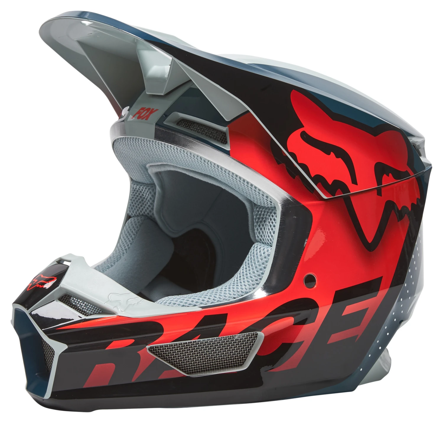 Fox V1 Trice, Motocross Helmet 1 Fox V1 Trice, Motocross Helmet