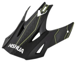 Nishua Cross Carbon Helmet Peak -Motorcycle Riding Protection 64.3b.6c.H1NishuaHelmschirmCrossCarbonmattschwarzneon20015438
