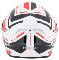 Nishua NTX-4 Full-Face Helmet -Motorcycle Riding Protection 67.91.2c.D3NishuaNTX4Helmweissrotschwarz21706341020