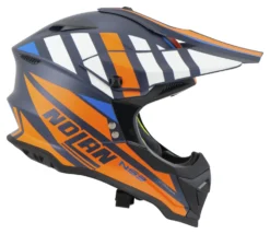 Nolan N53 Cliffjumper Motocross Helmet -Motorcycle Riding Protection 6e.e7.26.D1NolanN53CliffJumperBlauOrange215497