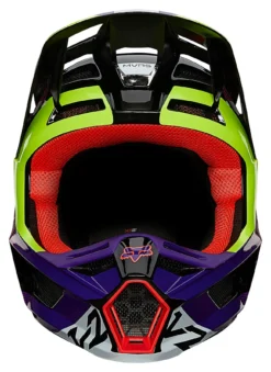 Fox V2 Voke Cross Helmet -Motorcycle Riding Protection a5.be .0e.D2FoxV2VokeSchwarzLilaNeon21716841020