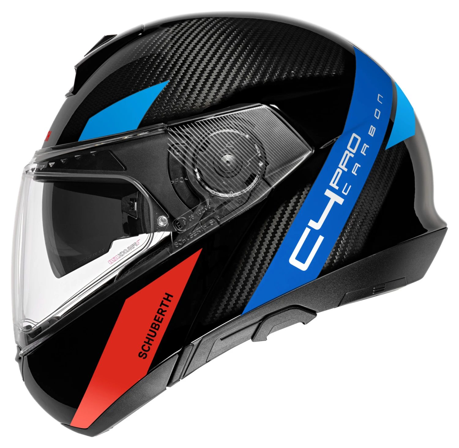 Schuberth C4 Pro Carbon Avio Blue 3K 1 Schuberth C4 Pro Carbon Avio Blue 3K